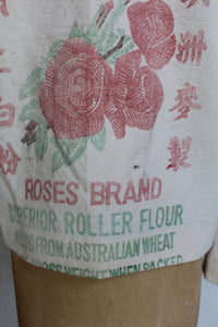 Malayan Roses Cropped Flour Sack Jacket