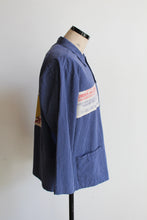 Load image into Gallery viewer, Fiddlin’ Kitty Railroad Stripe Workwear Long Sleeve Button Up