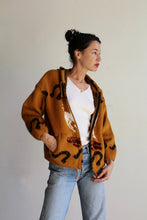 Load image into Gallery viewer, 1980s Western Brown Soft Wool Zip Up Hooded Sweater