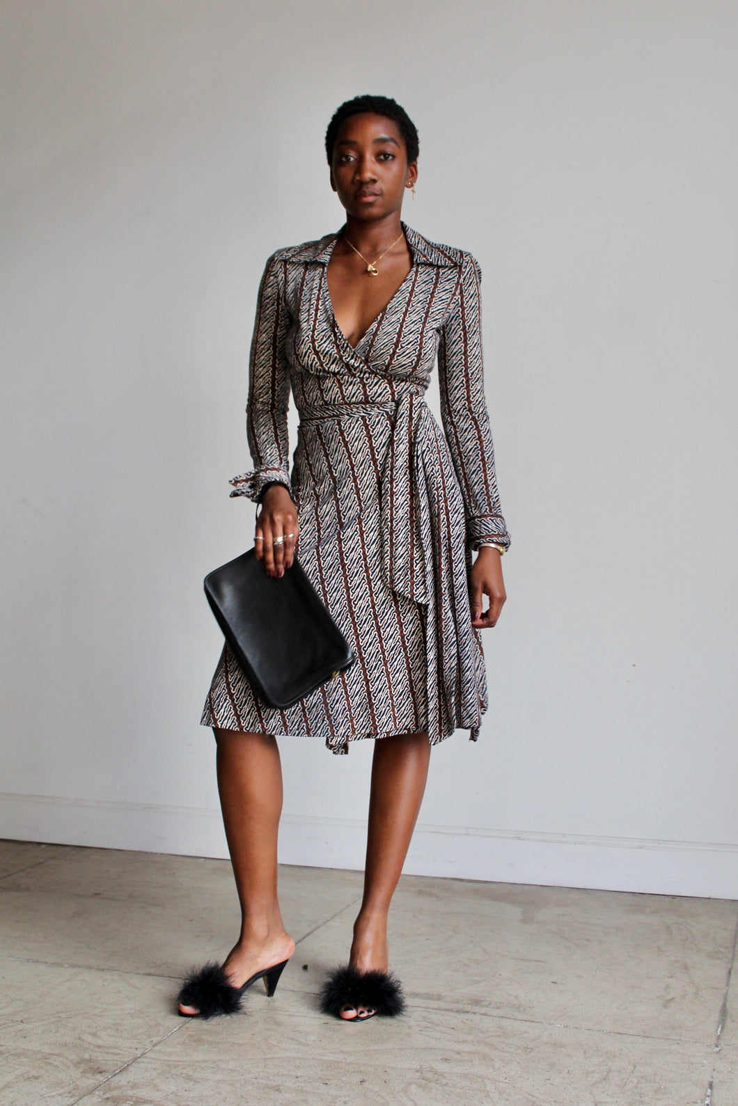 1970s Diane Von Furstenberg Wrap Dress 3 Women