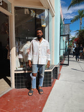 Load image into Gallery viewer, Lotus Flower Rice Sack Work Shirt