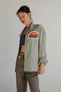 Radiant Alfalfa Sage Grey Zip Up Jacket