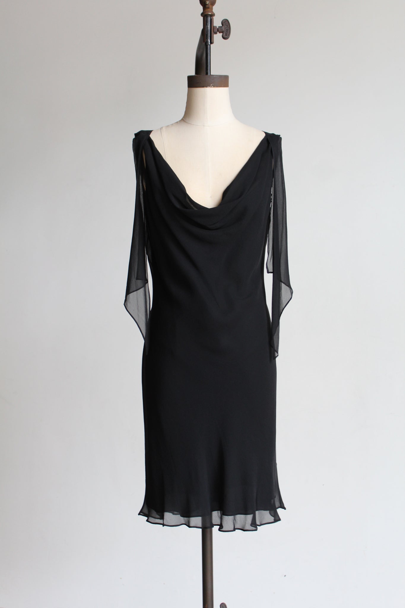90s Black Silk Fiori De Zucca Little Black Dress 3 Women 90s Black Silk Fiori De Zucca Little Black Dress 3 Women