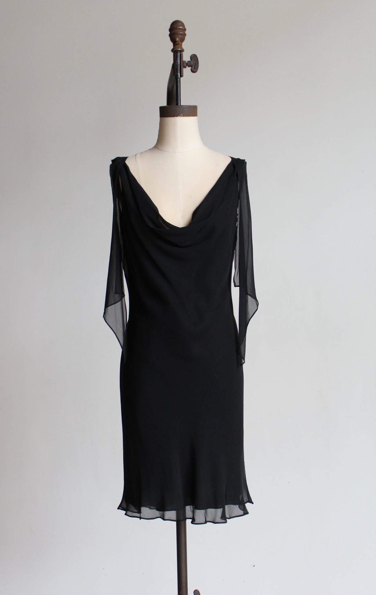 90s Black Silk Fiori De Zucca Little Black Dress 3 Women 90s Black Silk Fiori De Zucca Little Black Dress 3 Women