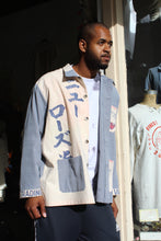 Load image into Gallery viewer, New Rose Rice Sack Blue Grey Long Sleeve Button-Up