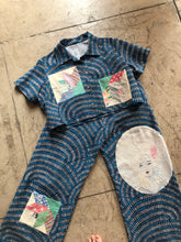Load image into Gallery viewer, Off with Her Head African Wax Print Pants + Crop Top