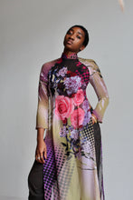 Load image into Gallery viewer, 1990s Floral Polka Dot Ao Dai Tunic Dress
