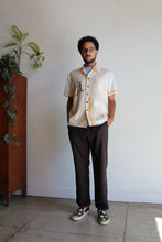 Load image into Gallery viewer, Monday Kitty Gold King Rice Sack Button Up