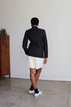 Load image into Gallery viewer, DKNY Gray Wool Pinstripe Fitted Blazer