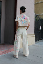 Load image into Gallery viewer, Malayan Rose Patchwork Cropped Button-up