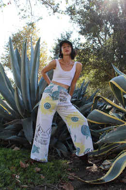 Sunflower Linen + Double A Rice Sack Pants