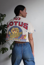 Load image into Gallery viewer, Lotus Flower Rice Sack Cropped Button-up