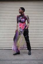 Load image into Gallery viewer, 1990s Floral Polka Dot Ao Dai Tunic Dress