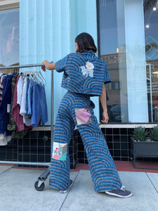 Off with Her Head African Wax Print Pants + Crop Top
