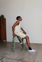 Load image into Gallery viewer, 90s Silk Linen Nude Hued 2-Piece Vest + Shorts
