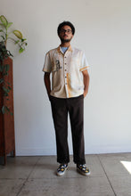 Load image into Gallery viewer, Monday Kitty Gold King Rice Sack Button Up