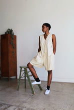 Load image into Gallery viewer, 90s Silk Linen Nude Hued 2-Piece Vest + Shorts