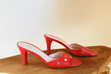 Load image into Gallery viewer, Y2K Red Leather Polka Dot Marc Jacobs Heels - Made in Italy - Size 8