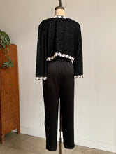 Load image into Gallery viewer, 80s Black Beaded Jacket
