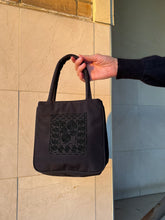 Load image into Gallery viewer, 1990s does 1940 Black Swirl Soutache Handbag