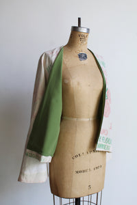 Malayan Roses Cropped Flour Sack Jacket