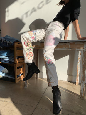 Extra Fancy Patchwork Levi’s 501 Jeans