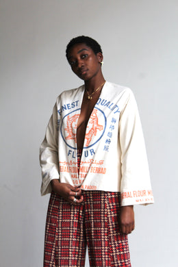 5 Tigers Cropped Flour Sack Jacket