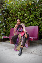 Load image into Gallery viewer, 1990s Floral Polka Dot Ao Dai Tunic Dress