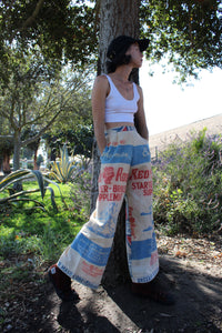 Roses Red Master Mix Feedsack Pants