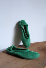 Load image into Gallery viewer, 1990s Green Knit Slip On Rubber Shoes - Size 8