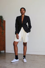 Load image into Gallery viewer, DKNY Gray Wool Pinstripe Fitted Blazer