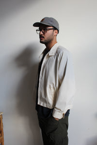 Diamond Patched Zip Up Jacket