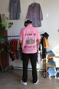 Pink Pastures Linen Button-up