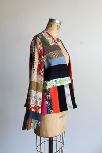 Vintage Crazy Quilt Patchwork Jacket