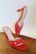 Load image into Gallery viewer, Y2K Red Leather Polka Dot Marc Jacobs Heels - Made in Italy - Size 8