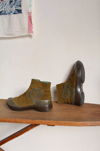 Y2K Brown Suede & Leather NAOT Boots - Size 39