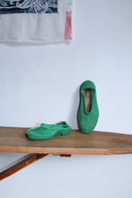 Load image into Gallery viewer, 1990s Green Knit Slip On Rubber Shoes - Size 8