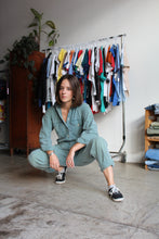 Load image into Gallery viewer, 1980s Sage Green Banana Republic Oversized Jumpsuit