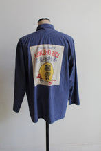 Load image into Gallery viewer, Fiddlin’ Kitty Railroad Stripe Workwear Long Sleeve Button Up
