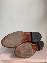 Load image into Gallery viewer, Vintage Hunter Green Leather Cowgirl Boots by Justin