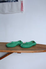 Load image into Gallery viewer, 1990s Green Knit Slip On Rubber Shoes - Size 8