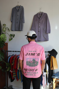 Pink Pastures Linen Button-up