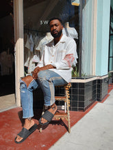 Load image into Gallery viewer, Lotus Flower Rice Sack Work Shirt