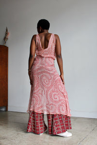 90s Pink Silk Slip Dress
