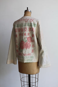 Malayan Roses Cropped Flour Sack Jacket