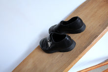 Load image into Gallery viewer, 1990s Black Leather ESPRIT Footwear Silver Buckle Loafers - Size 8.5