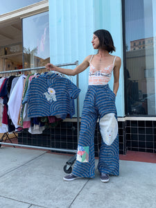 Off with Her Head African Wax Print Pants + Crop Top