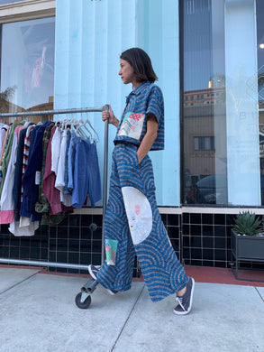 Off with Her Head African Wax Print Pants + Crop Top