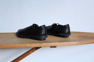 Y2K Black Leather Trippen Lace Up Loafers - Size 9