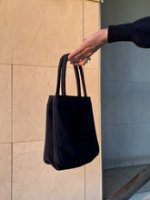 Load image into Gallery viewer, 1990s does 1940 Black Swirl Soutache Handbag
